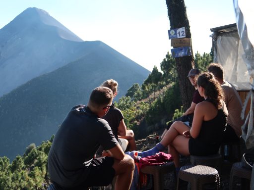 Group at base camp Acatenango