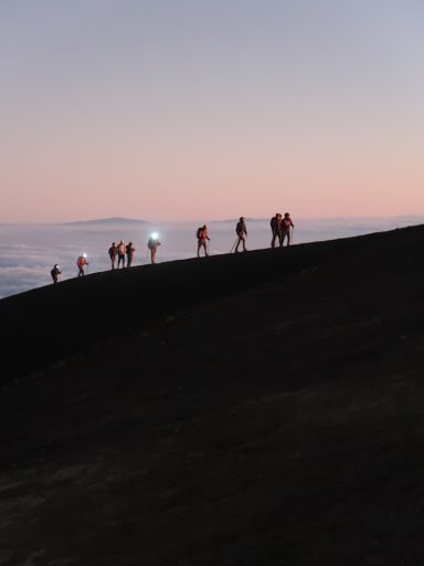 Sunrise hiking Acatenango Guatemala