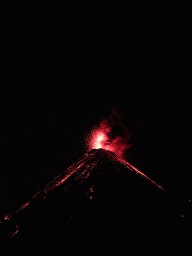 Volcanic eruption Fuego Guatemala
